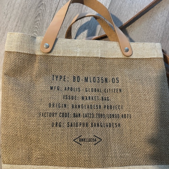 NWOT Clare V X Apolis Merci Beaucoup Lunch Bag - Picture 9 of 10